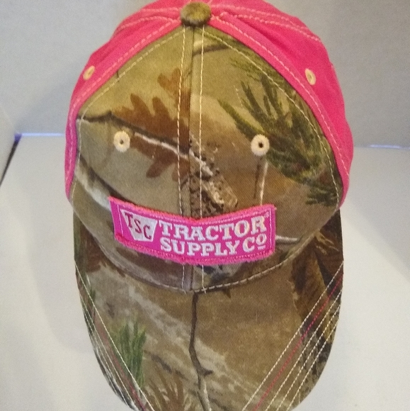 TSC Tractor Supply Co. Camouflage Pink Camo Cap Adjustable Hat - Picture 5 of 6